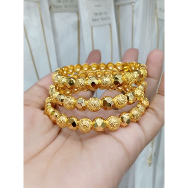 gelang bangkok berlapis emas bukaan samping