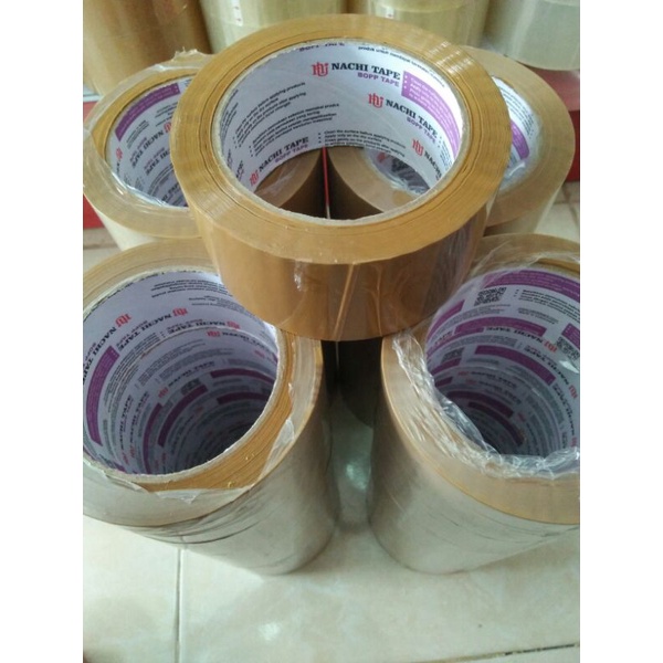 

isolasi,lakban bening,coklat,fragile,police 48 mm 2 in