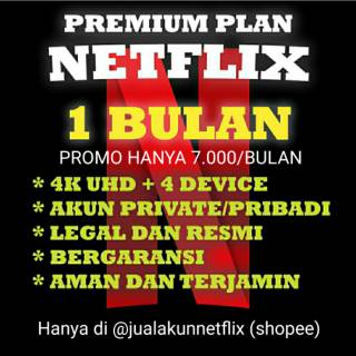 Akun Netflix Private 4 Devices 4k 1 3 Dan 6 Bulan Shopee Indonesia