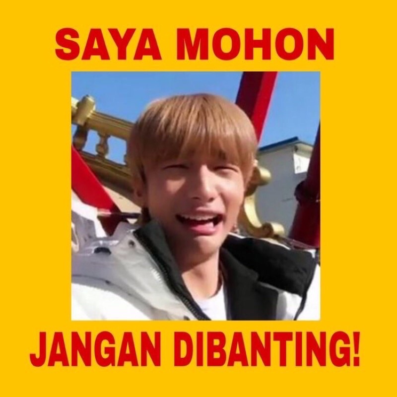 PART 2 STIKER FRAGILE KPOP LUCU KOREA STIKER JANGAN DIBANTING-M