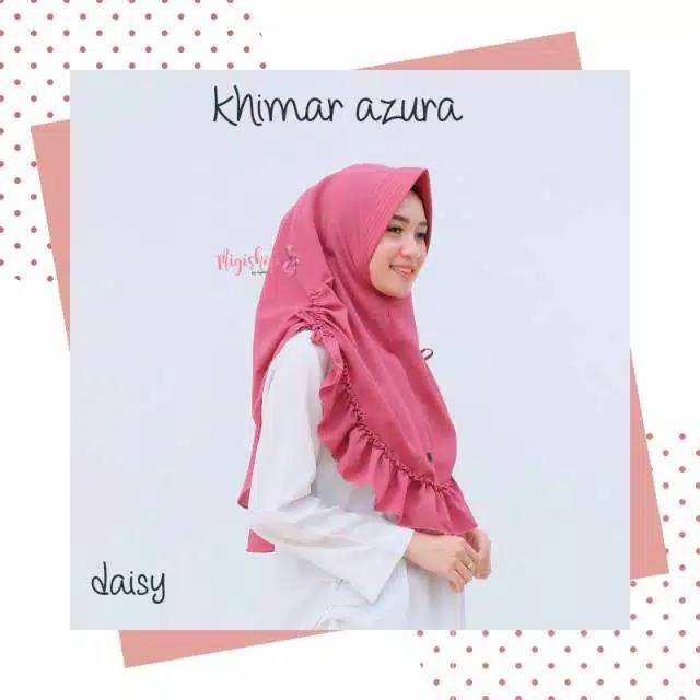 PROMO CUCI GUDANG!! GS Khimar Azzara Serut Rempel