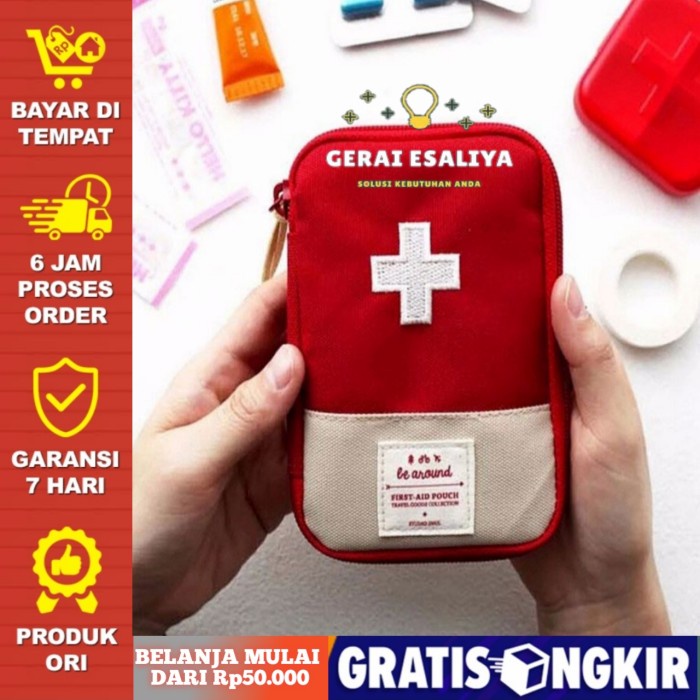 Tas Mini Kotak P3K Le Around/Tas P3K Merah