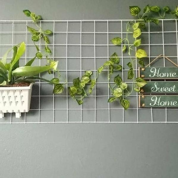 ➤ ram besi putih pot gantungan argo + 1pcs argo ✧