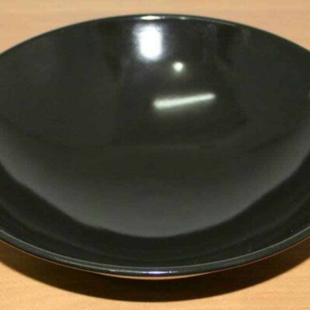 PENGGORENGAN / KUALI / WAJAN ENAMEL HITAM 30CM SUPER TEBAL