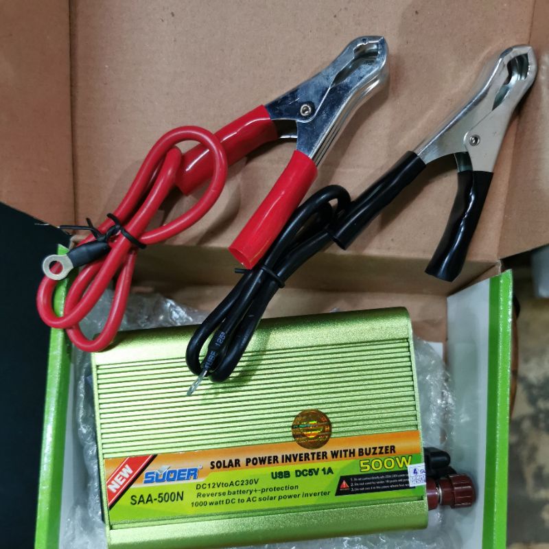 POWER INVERTER SUOER 500w BERKUALITAS PENGUBAH ARUS DAYA DC KE AC