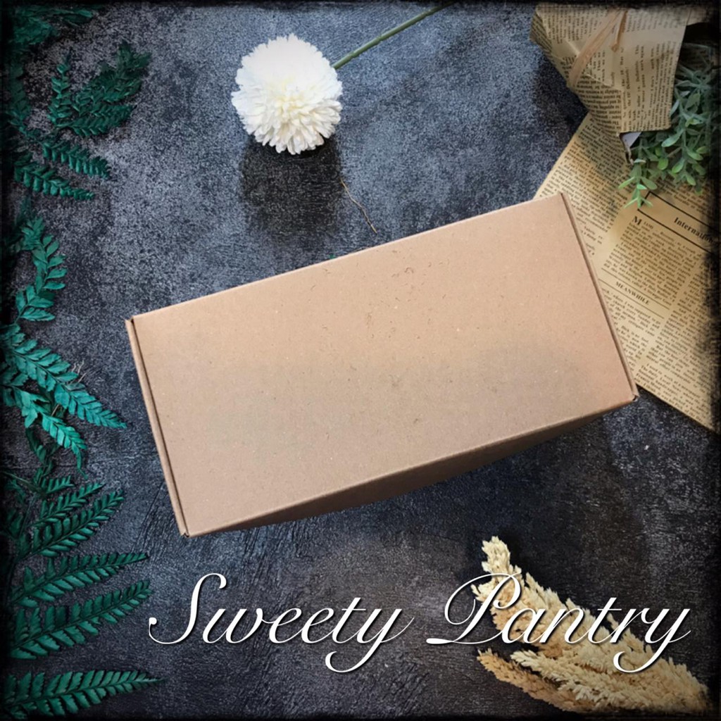 

CB Doby 251206 B - Dus Kue /Cake box /Brownies box Uk 25x12x6 cm Brown