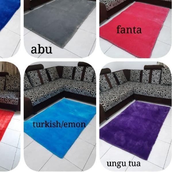 ♫ Karpet Bulu kecil 100x150x3,5 Matras Bulu rasfur Ambal Bulu Murah ♟