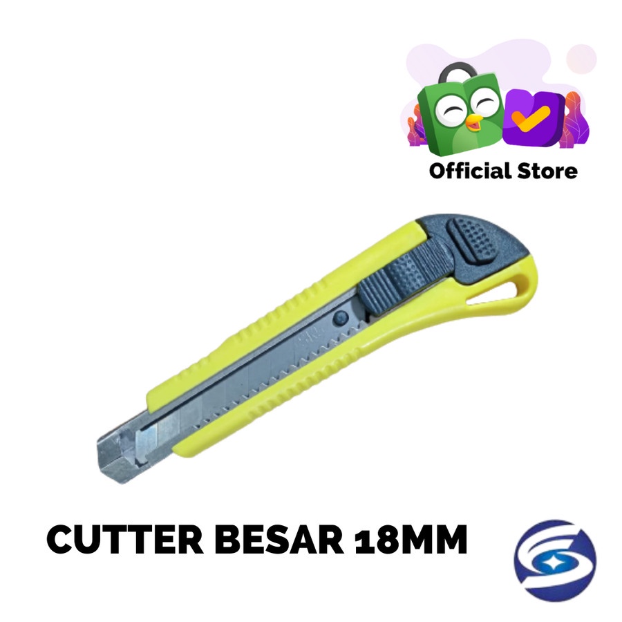 

PISAU CUTTER MURAH 18mm / Pisau Cutter Besar Murah