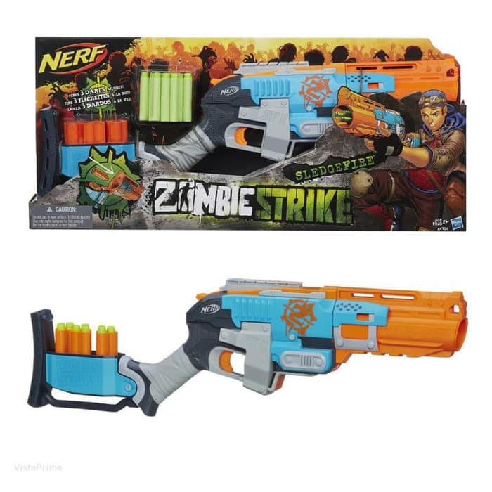zombie sledgefire nerf gun