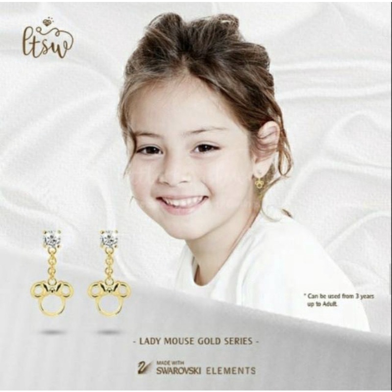 Littlethingshewear Anting Anak Lady Mouse 0.81gr