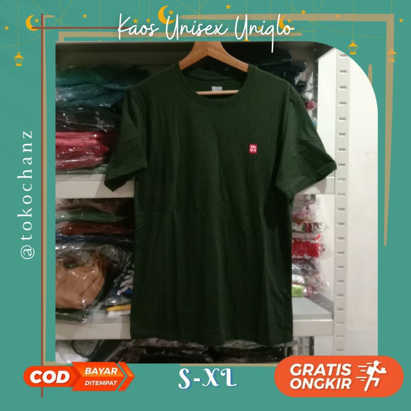 KAOS POLOS  UNIQLO  T SHIRT PRIA WANITA COWOK CEWEK TSHIRT LAKI LAKI PEREMPUAN DEWASA REMAJA
