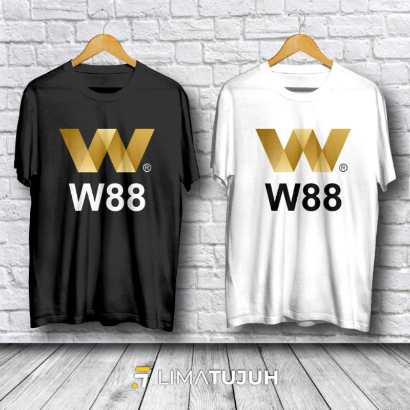 Kaos Logo Situs Judi W88 3D Premium