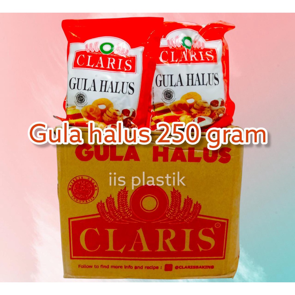 Gula donat halus 250 gr merek clariss