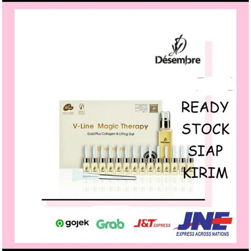 PER BOX DESEMBRE V-LINE MAGIC THERAPY LIFTING AMPOULE, GOLD COLLAGEN ALOE GEL.