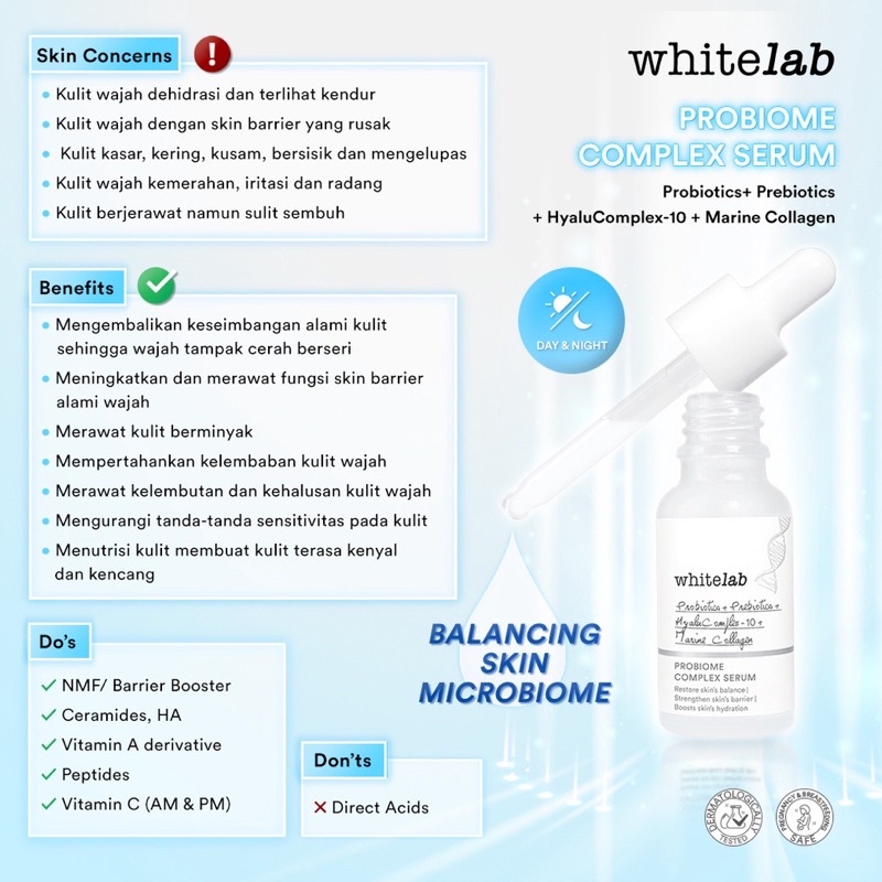 WHITELAB MICROBIOME COMPLEX SERUM 20ML