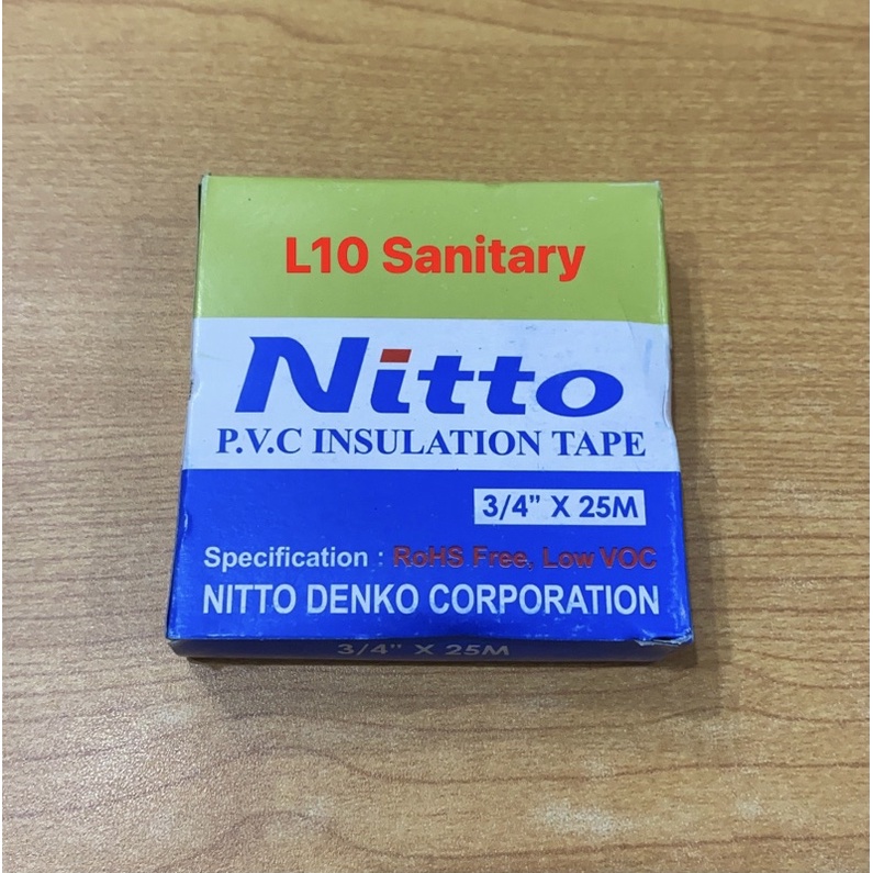 Isolasi Kotak Kabel Nitto / Isolasi Listrik Insulation Tape PVC / Lakban Kabel Listrik