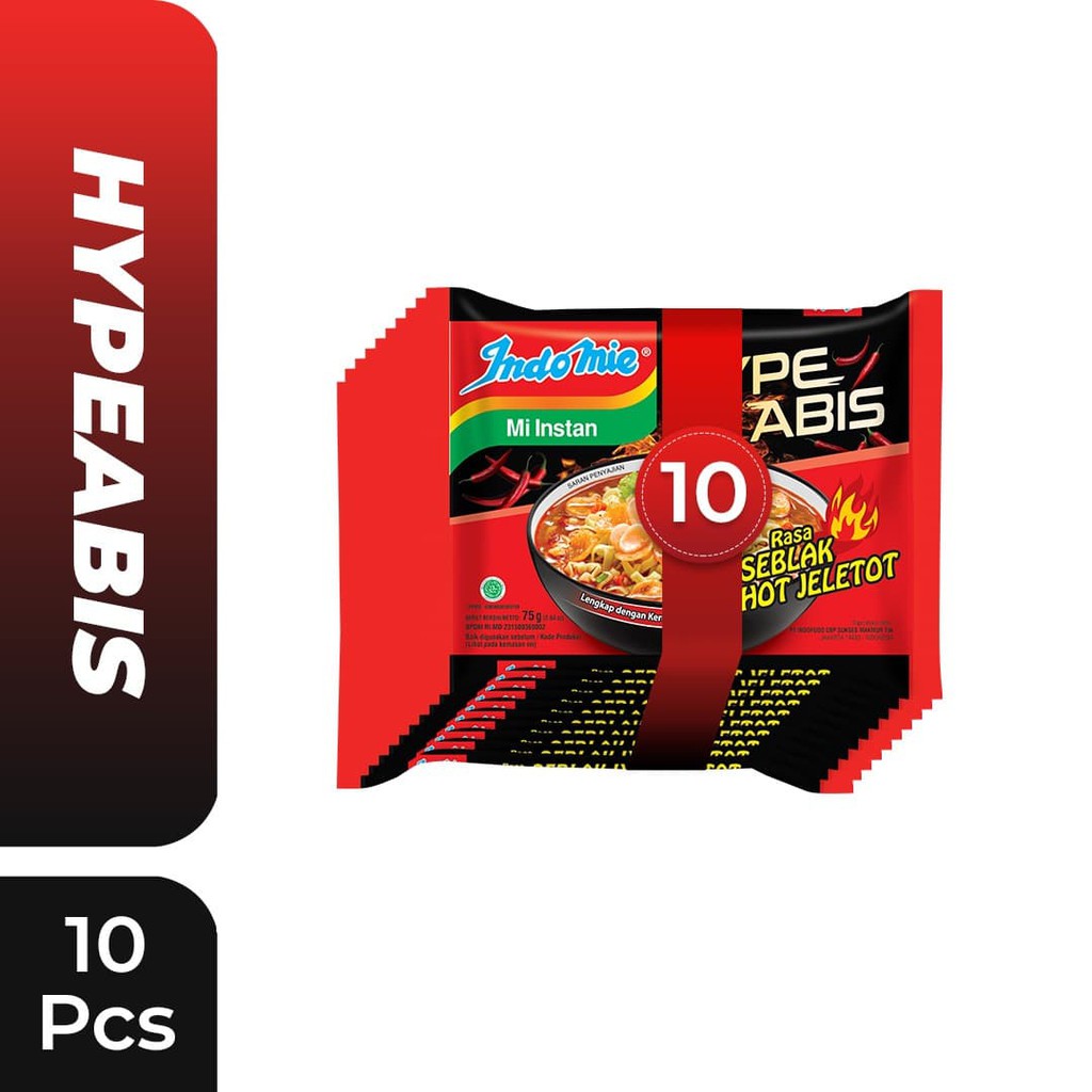 

PROMO 10 PCS - INDOMIE HYPEABIS RASA SEBLAK HOT JELETOT TERMURAH