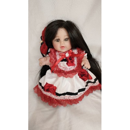baju boneka reborn, lukthep size 12 inch
