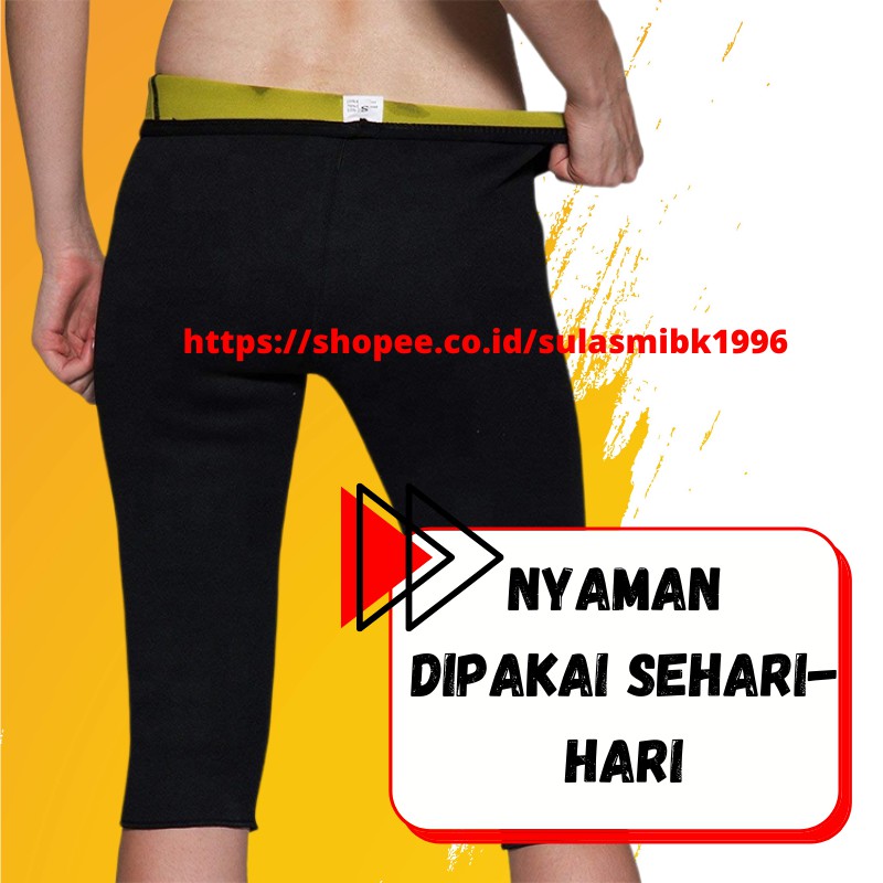 Korset Celana Pelangsing Perut Hot Shaper Pants Celana Pembakar Lemak Korset Pengecil Tubuh