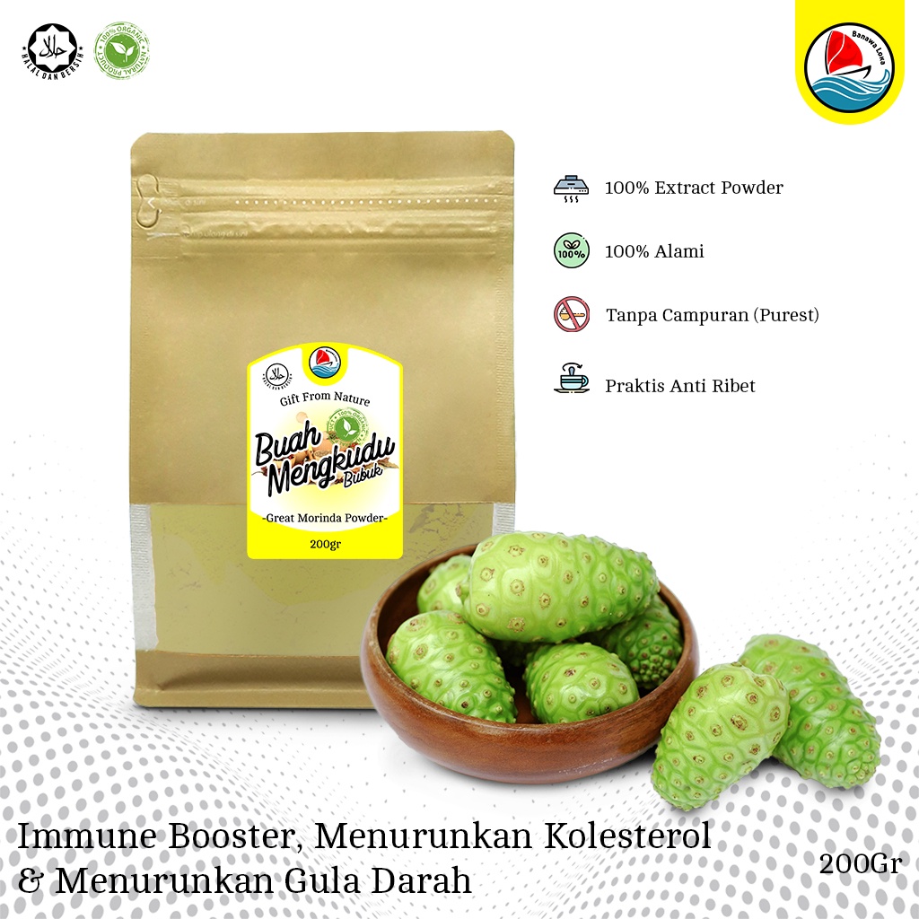 

BANAWA LOKA Bubuk Buah Mengkudu 200g Great Morinda Powder 100% MURNI TANPA CAMPURAN