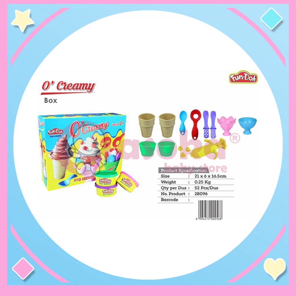 Fundoh O Creamy Lilin Mainan - Mainan Edukasi 28096 ASOKA