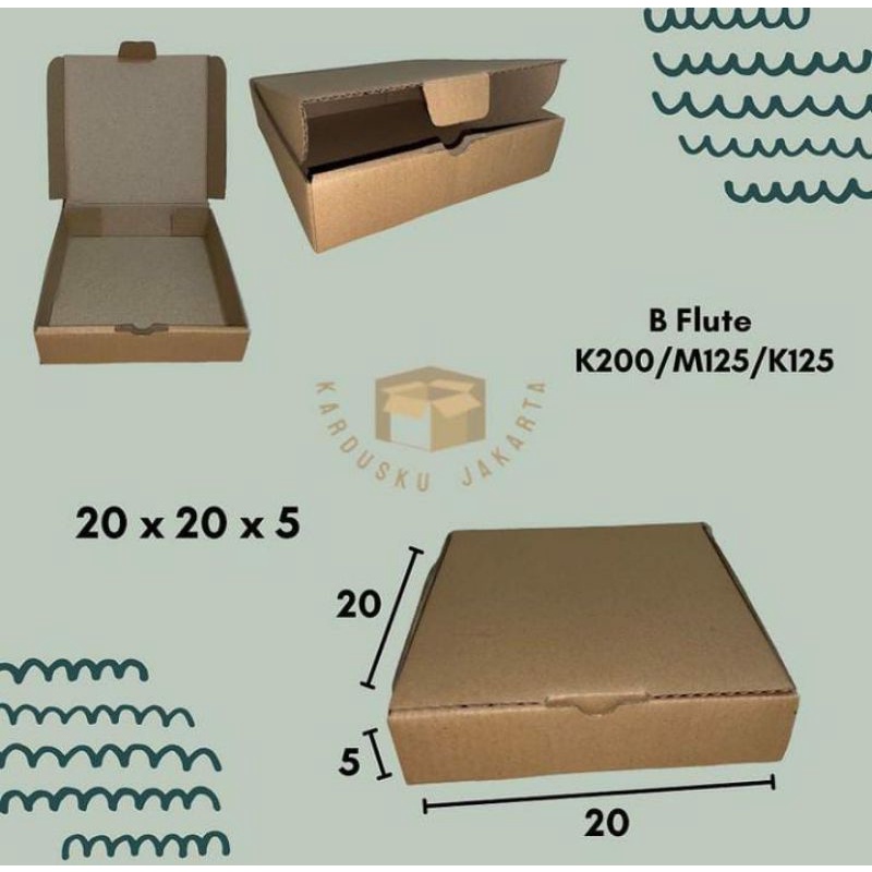 

BOX / KARDUS PACKING UKURAN 20 x 20 x 5 cm