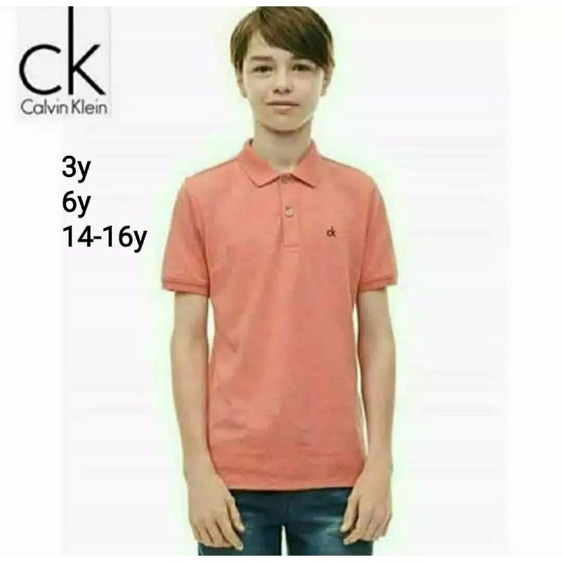 Kaos anak laki Calvin Klein jeans tanya stok