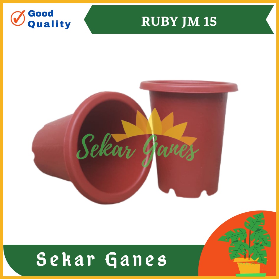 Pot Bunga Jm Ruby 15 Coklat Merah Bata Motif Astor Uk Mirip Pot Yogap 15  17 18 19 Grosir Murah