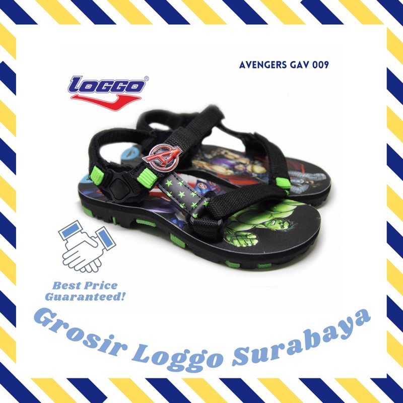 Loggo Sandal Avengers Gav 009 sepatu sandal anak