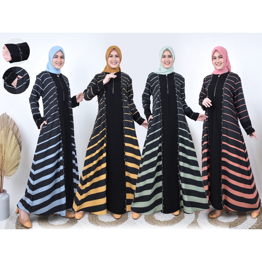 (BEST SELLER)Terbaru Replika Hikmat/ Hikmat KW/ Zulfa Dress