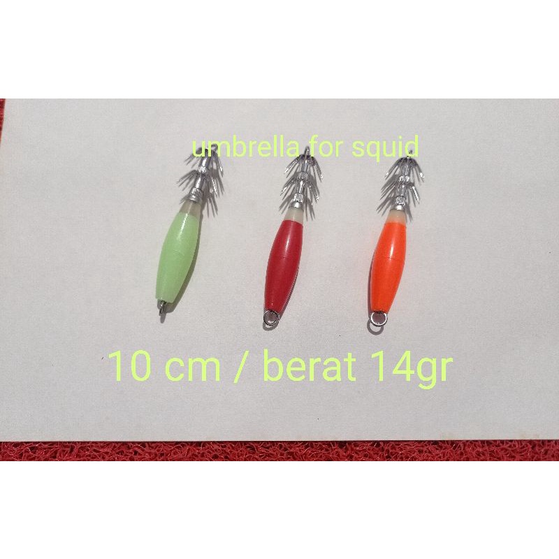 umpan cumi umbrella squid 14gr