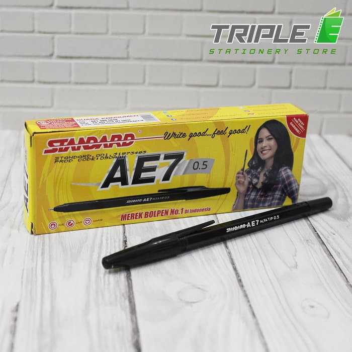 

Pulpen Standar AE7 Original [Biru-Hitam-Merah]