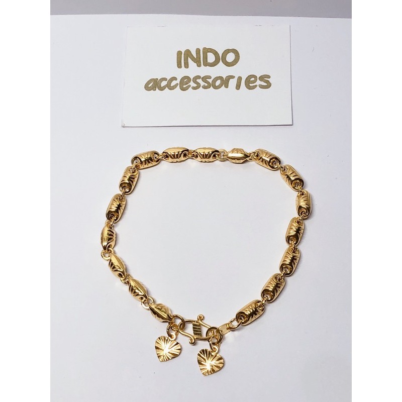 Gelang Emas 5gr Dewasa/Remaja Rantai Biji - Gold Bracelet