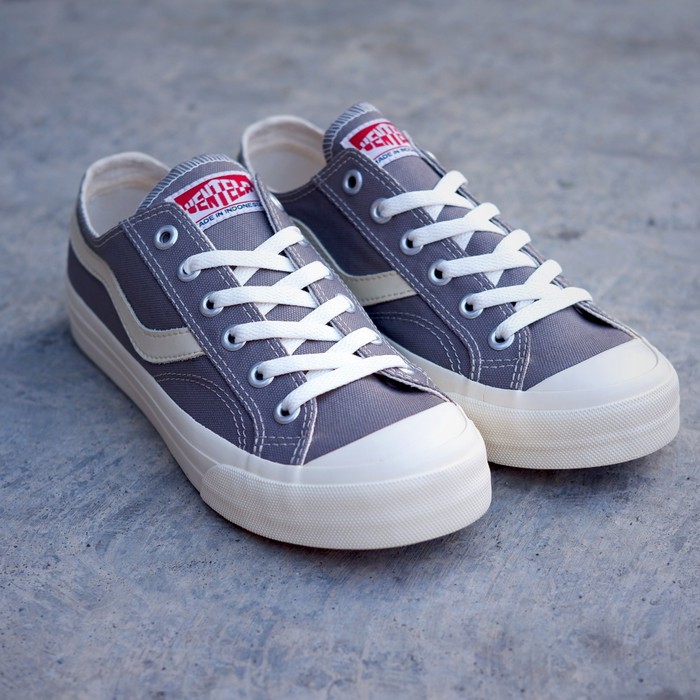 Sepatu Ventela Public Low Black Natural / Dark Yellow / Dark Green / Navy / Grey / Maroon / Oreo-GREY