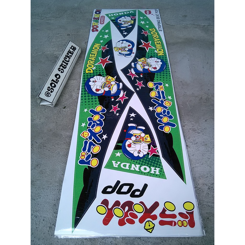 Contoh Modifikasi Motor  Beat  Pop  Doraemon  Modifnew