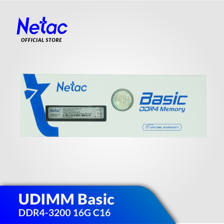 NETAC UDIMM 16GB DDR4-3200 PC4-25600 1.35V