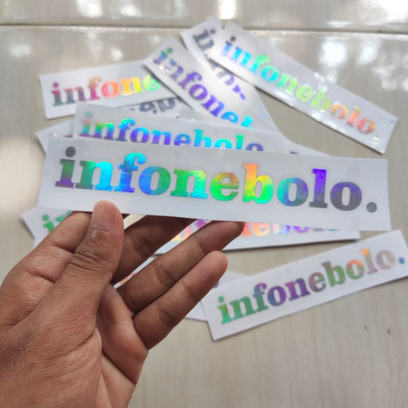 

CUTTING STIKER INFONEBOLO. STIKER HOLOGRAM