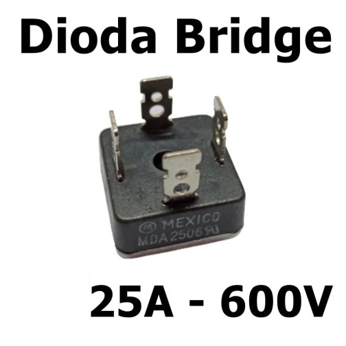 Dioda Bridge 25A 2506 Diode Kiprok Kotak 2506 Segi 4 Kotak MN2506W 25 AMper 600V