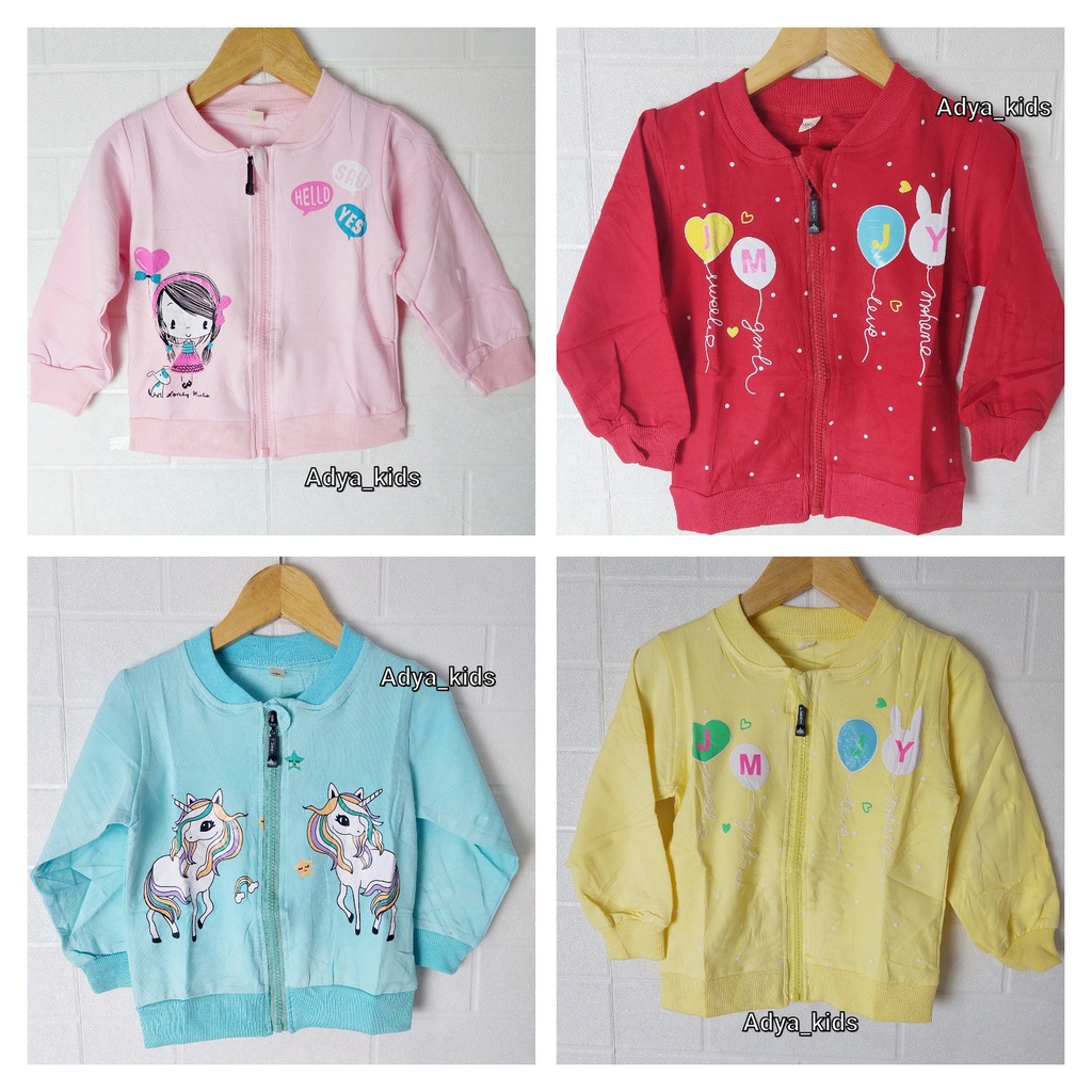 ADYAKIDS (6M-3th) JAKET SWEATER BAYI - ANAK PEREMPUAN IMPORT  / OUTWEAR BAYI PEREMPUAN IMPORT /JAKET