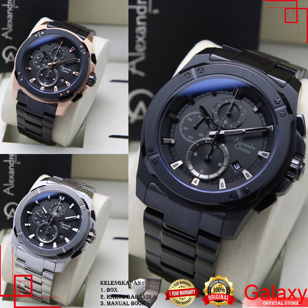 ALEXANDRE CHRISTIE PRIA ORIGINAL JAM TANGAN ALEXANDRE CHRISTIE PRIA JAM ALEXANDER CRISTIE AC 6595
