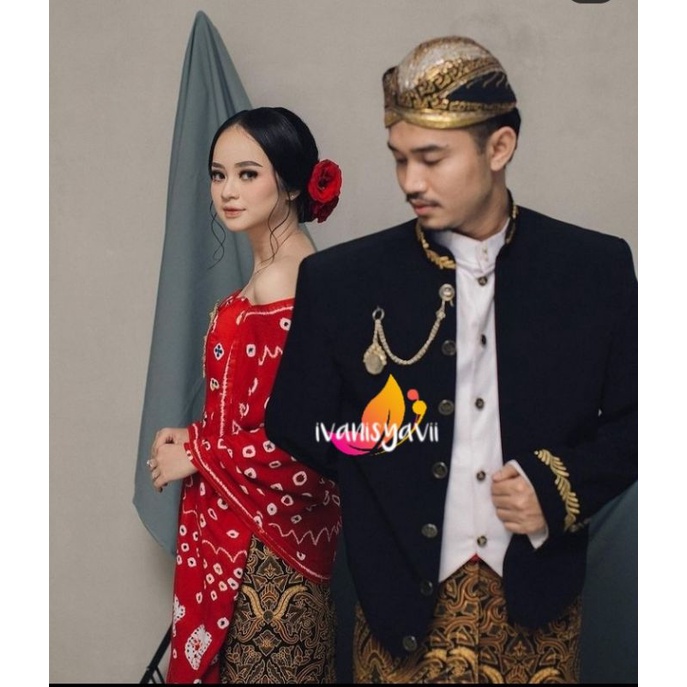 Baju Prewedding Adat Jawa, Motif Jumputan