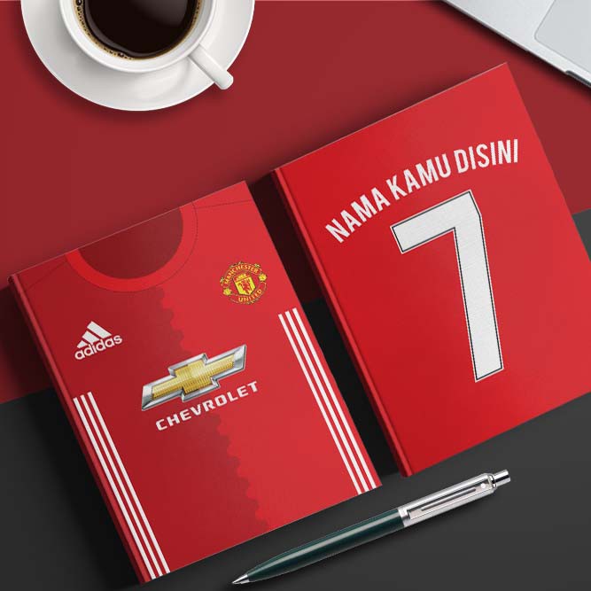

buku desain Jersey Bola Custom Notebook catatan Tulis planner agenda nama