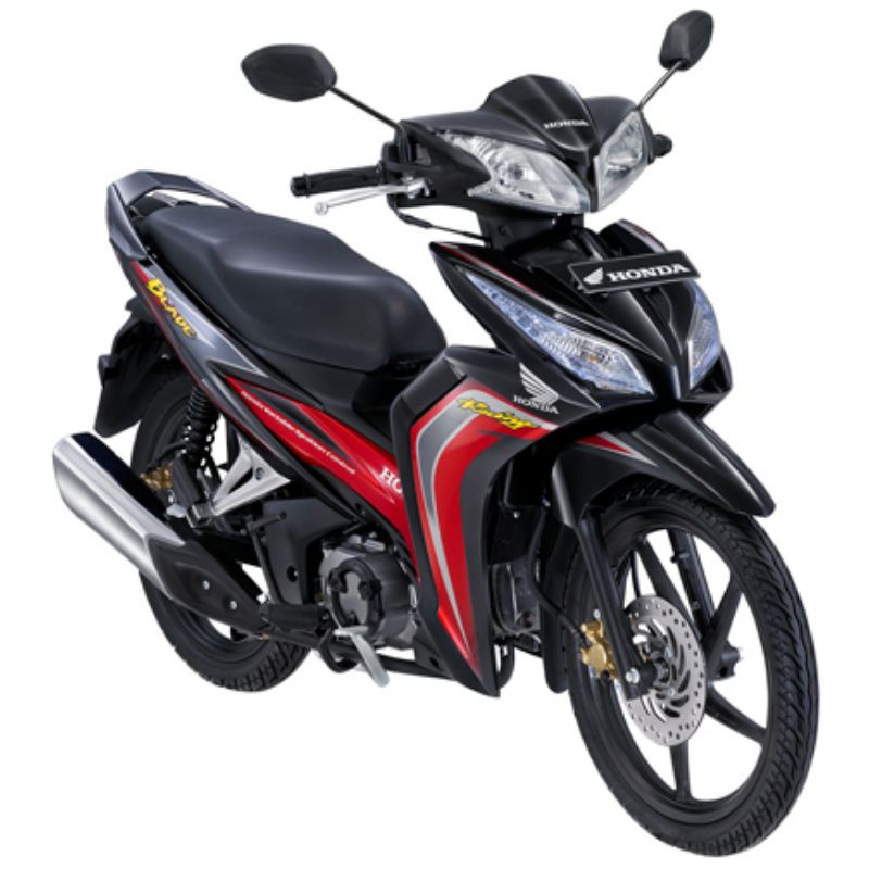 striping sticker lis body honda blade new thn 2011 2012 merah silver hitam