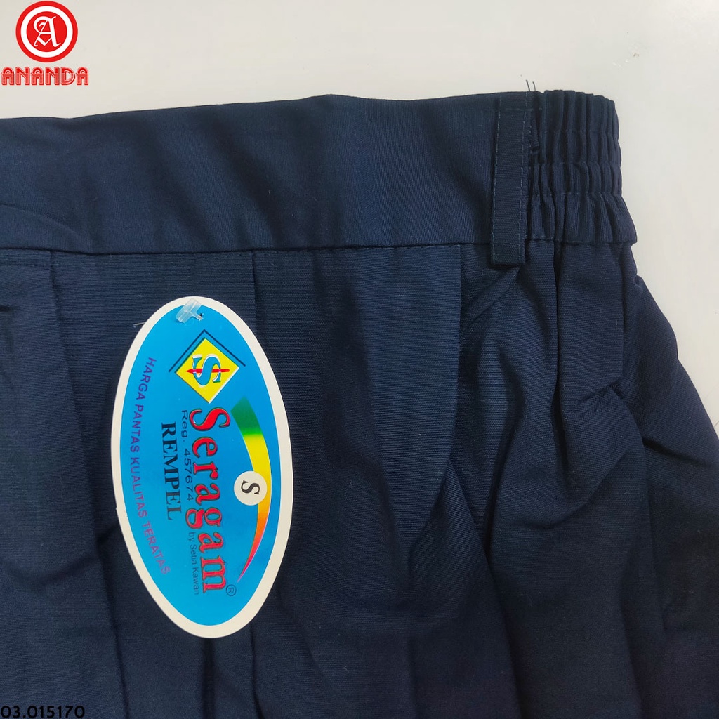 Rok Sekolah Panjang Seragam Biru Smp Rempel-1