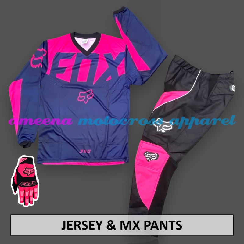 Jerseyset - Jersey set Trail - Jersey &amp; Celana Motocross - Jersey Trabas - Jersey Stelan MX Cross - Satu Set Jersey &amp; Celana - Jersey Lokal - Celana Cordura -  FOCT0712-F48