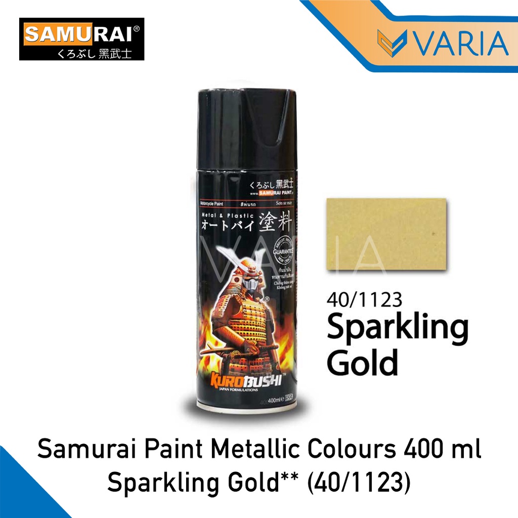 Cat Semprot Pylox Pilox Samurai Paint Kurobushi Sparkling Gold 40 1123