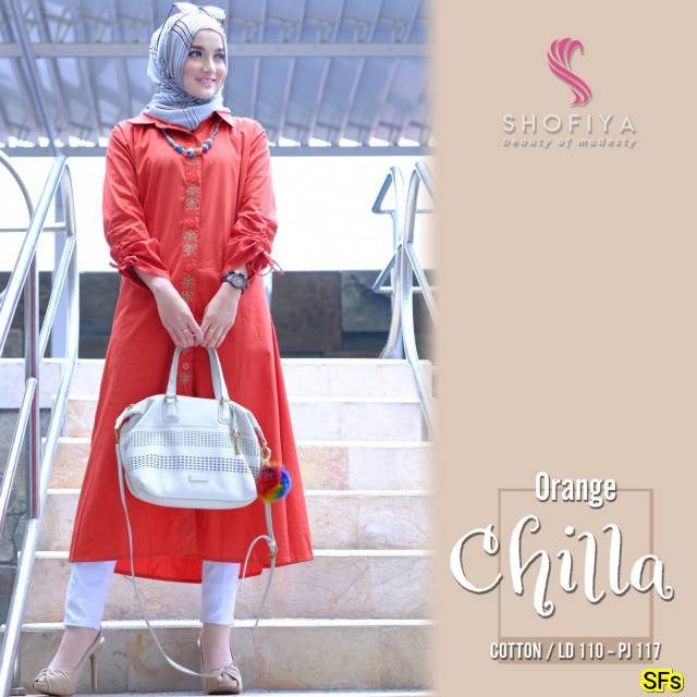Long Tunik Chilla Original by Shofiya