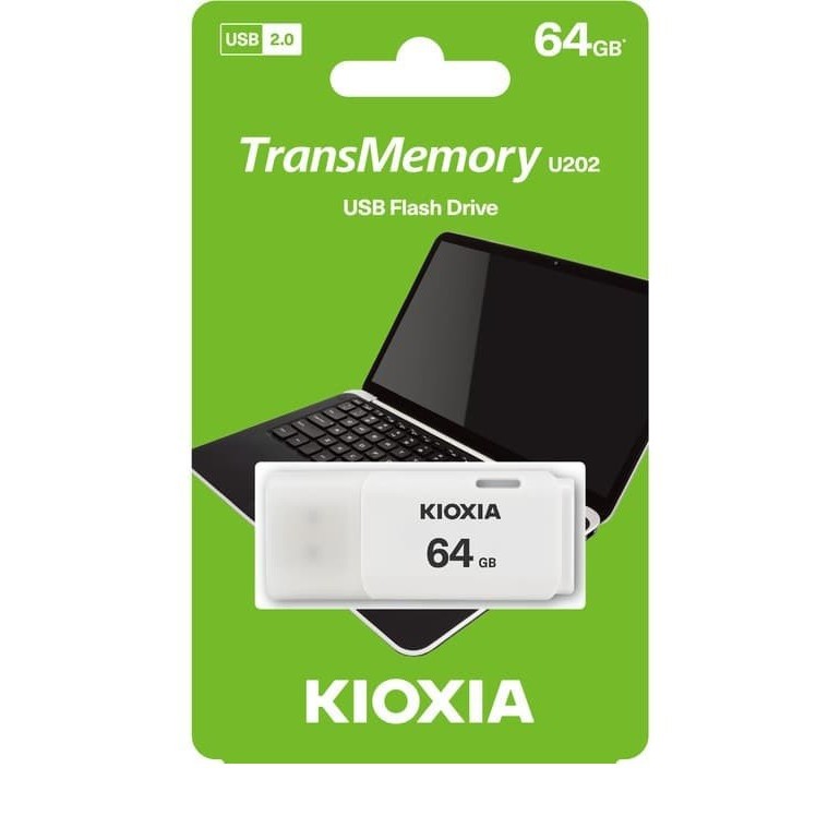 FLASHDISK KIOXIA 64GB TRANSMEMORY U202 GARANSI RESMI / ORIGINAL