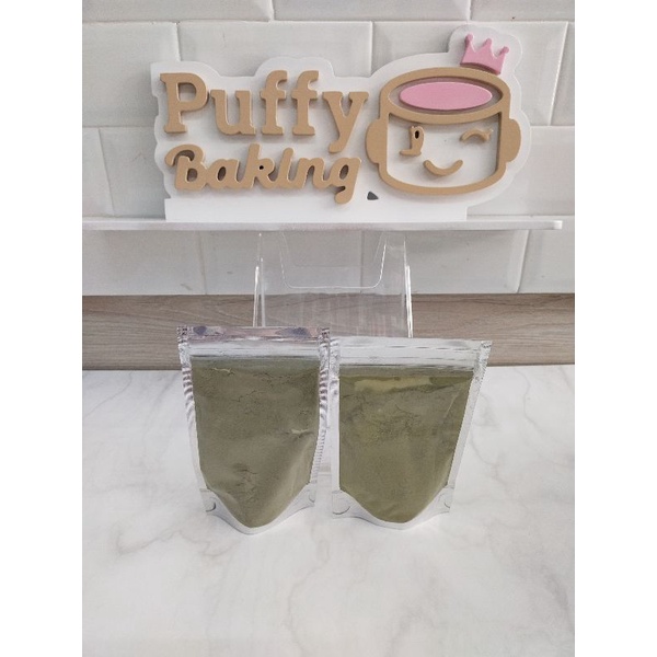 

Green tea powder/ bubuk teh hijau/ pure matcha merk Belfieco repack 25g