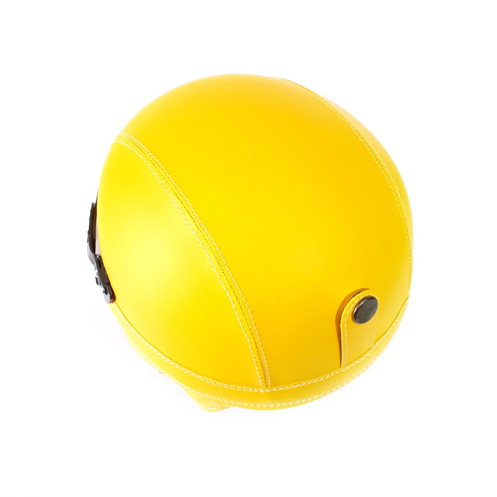 Helm Anak Retro Warna Kuning Cerah